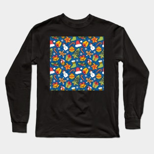 Winter Christmas Pattern Long Sleeve T-Shirt